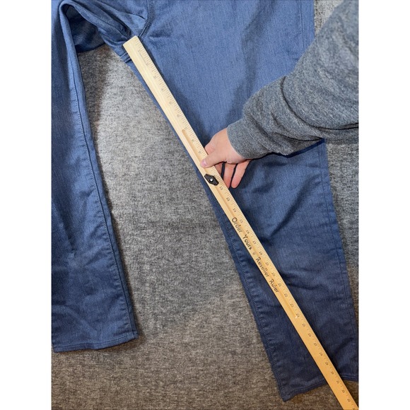 Banana Republic Men Travel Jean Pant Athletic Fit Stretch Blue Wash Sz 36x31 NEW - Picture 5 of 8